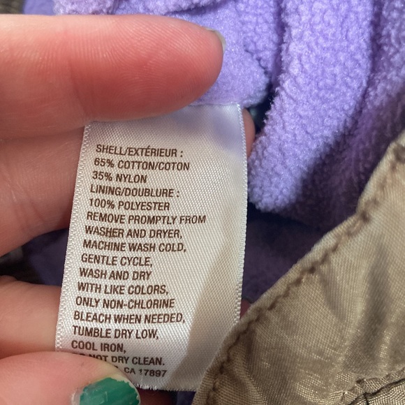 Old navy brown fleece lined winter pants 12-18 months - Picture 3 of 4